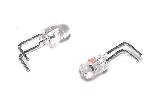 3mm Clear Red LED, Right Angle 10pcs HP QLMP-K139 - Click Image to Close
